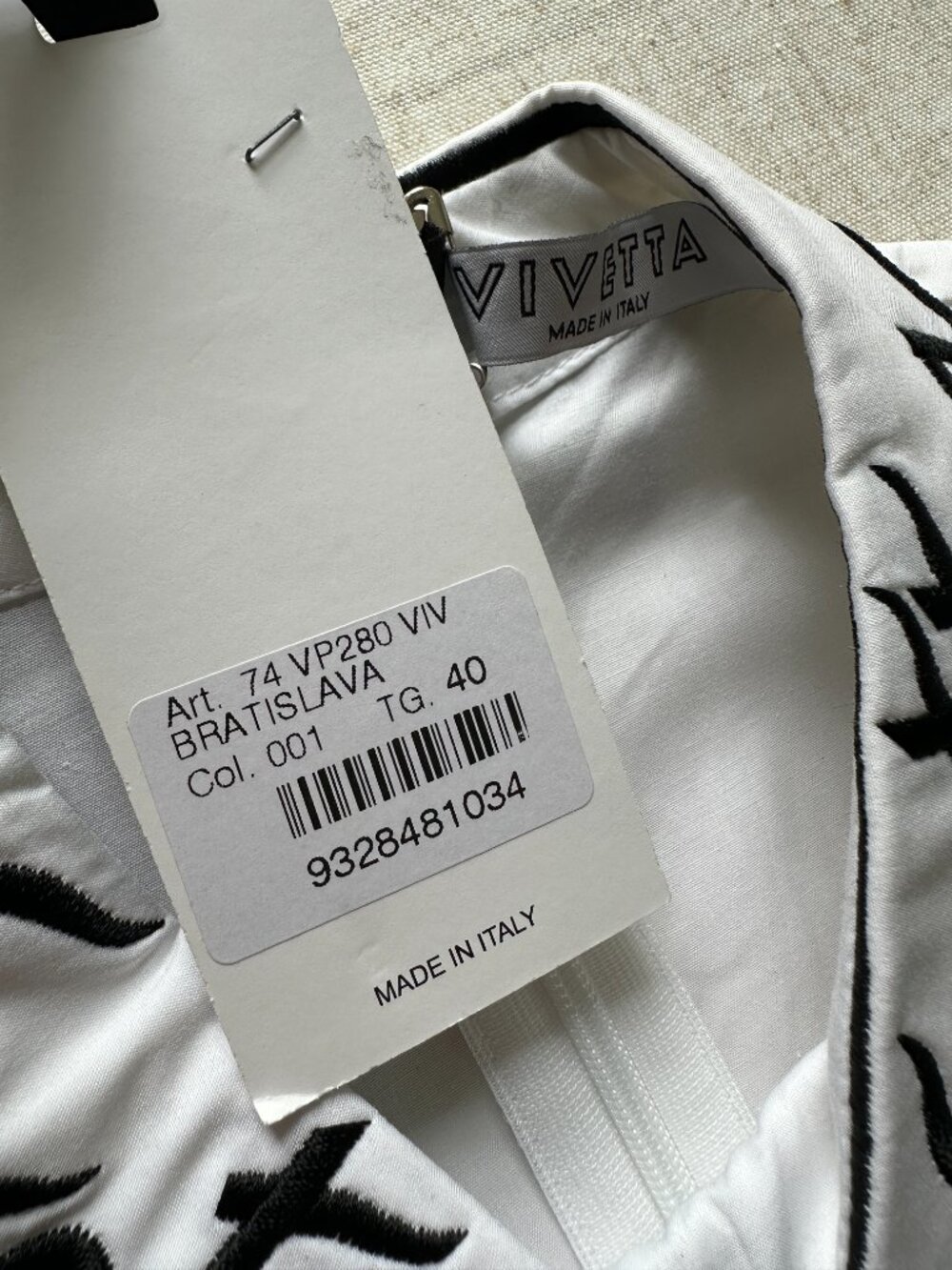 NWT Vivetta Bratislava Poplin Cotton Blouse White Whimsical Scalloped Top IT 40 - Picture 6 of 13